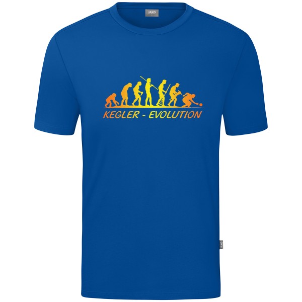 Kids Motiv-T-Shirt "Kegler-Evolution" gelb