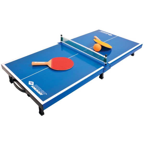 DONIC Tischtennis Mini-Tisch-Set - Aufgebaut: 68x33x9cm Set: 2 Mini-Schläger, Ball + Netz