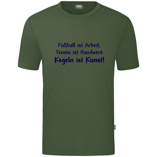 Kids Motiv-T-Shirt "Kegeln ist Kunst" marine