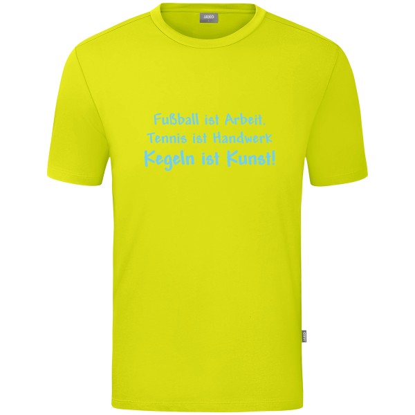 Kids Motiv-T-Shirt "Kegeln ist Kunst" blau