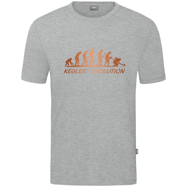 Kids Motiv-T-Shirt "Kegler-Evolution" braun