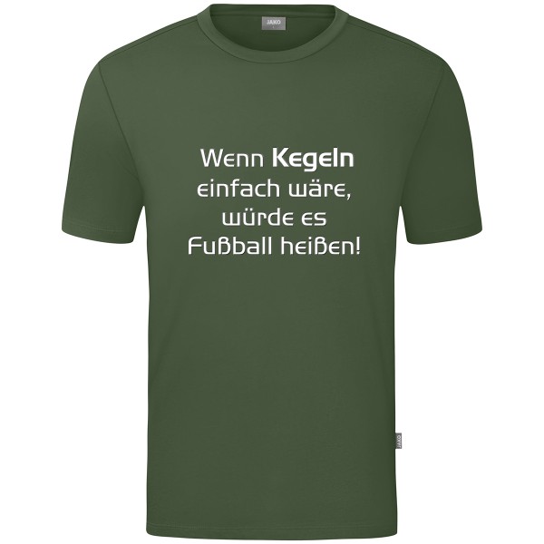 Kids Motiv-T-Shirt "Wenn Kegeln einfach wäre" weiß