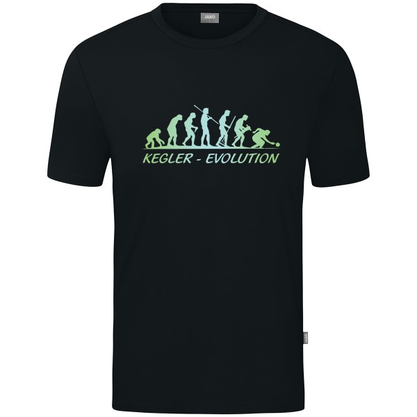 Kids Motiv-T-Shirt "Kegler-Evolution" grün