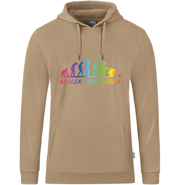 Kids Motiv-Kapuzensweat "Kegler-Evolution" "Sonderedition" bunt