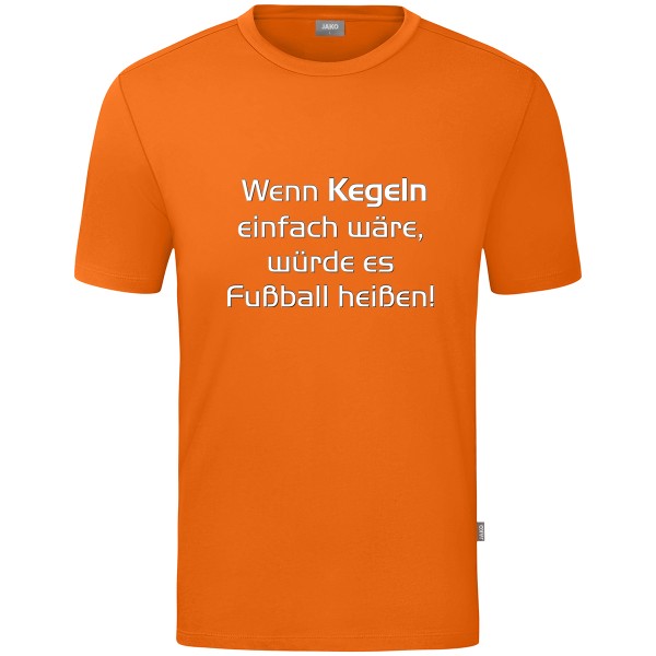 Kids Motiv-T-Shirt "Wenn Kegeln einfach wäre" weiß