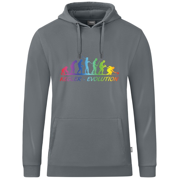 Kids Motiv-Kapuzensweat "Kegler-Evolution" "Sonderedition" bunt