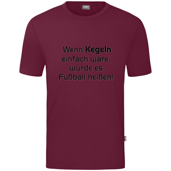 Kids Motiv-T-Shirt "Wenn Kegeln einfach wäre" schwarz