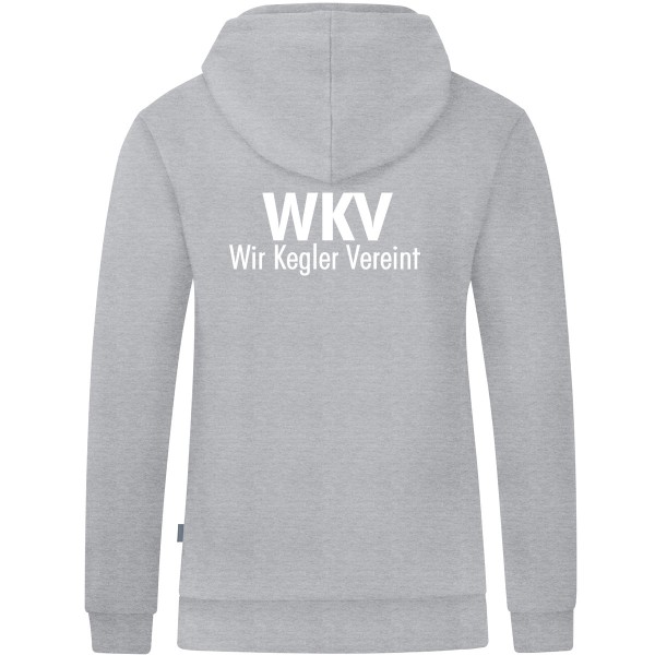 WKV Kapuzensweat Organic hellgrau meliert