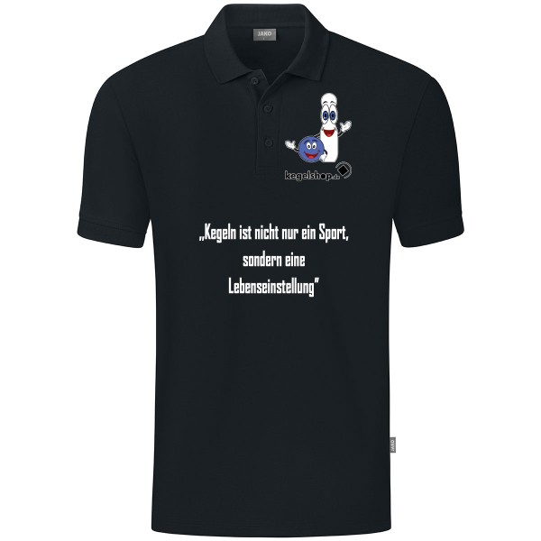 WKV Polo Organic schwarz
