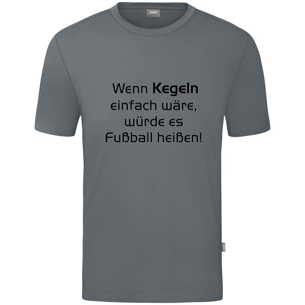 Kids Motiv-T-Shirt "Wenn Kegeln einfach wäre" schwarz
