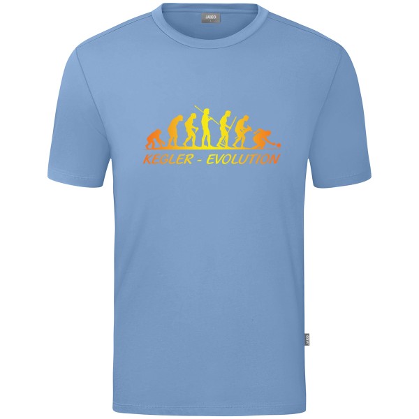 Kids Motiv-T-Shirt "Kegler-Evolution" gelb