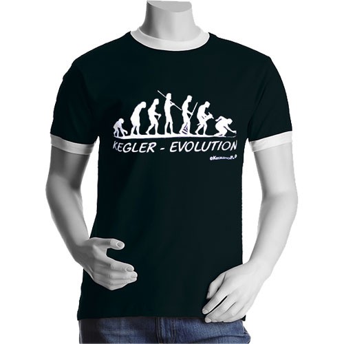 Fun-T-Shirt "Kegler-Evolution"