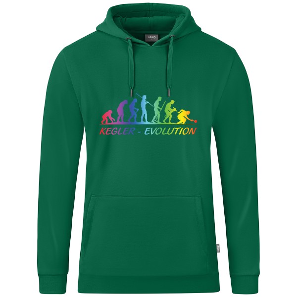 Kids Motiv-Kapuzensweat "Kegler-Evolution" "Sonderedition" bunt