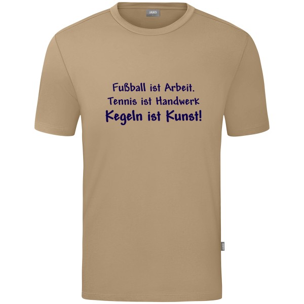 Kids Motiv-T-Shirt "Kegeln ist Kunst" marine