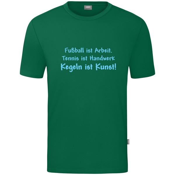 Kids Motiv-T-Shirt "Kegeln ist Kunst" blau