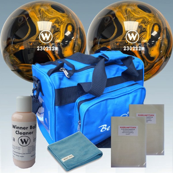 Winner Vollkugel-Set 160mm marmoriert