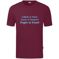 Kids Motiv-T-Shirt "Kegeln ist Kunst" blau