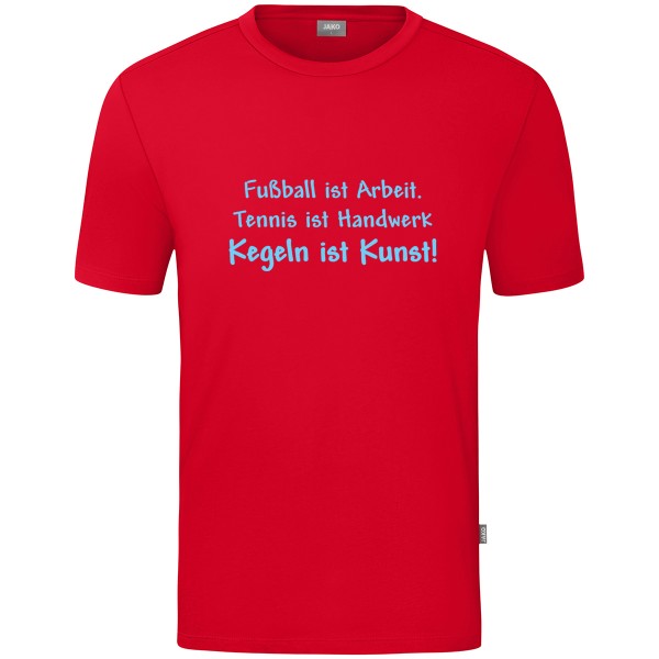 Kids Motiv-T-Shirt "Kegeln ist Kunst" blau
