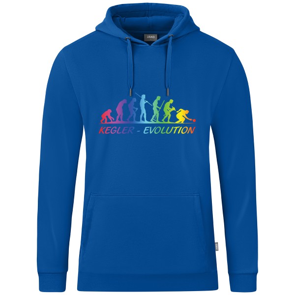Kids Motiv-Kapuzensweat "Kegler-Evolution" "Sonderedition" bunt