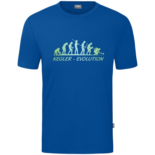 Kids Motiv-T-Shirt "Kegler-Evolution" grün