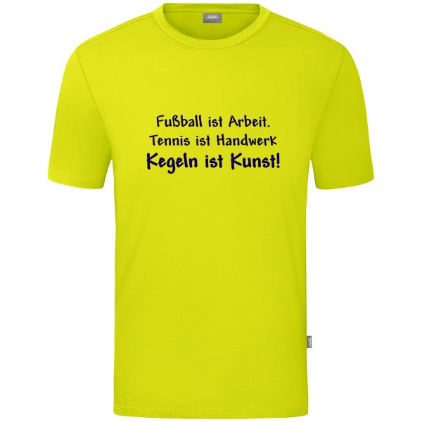 Motiv-T-Shirt "Kegeln ist Kunst" marine