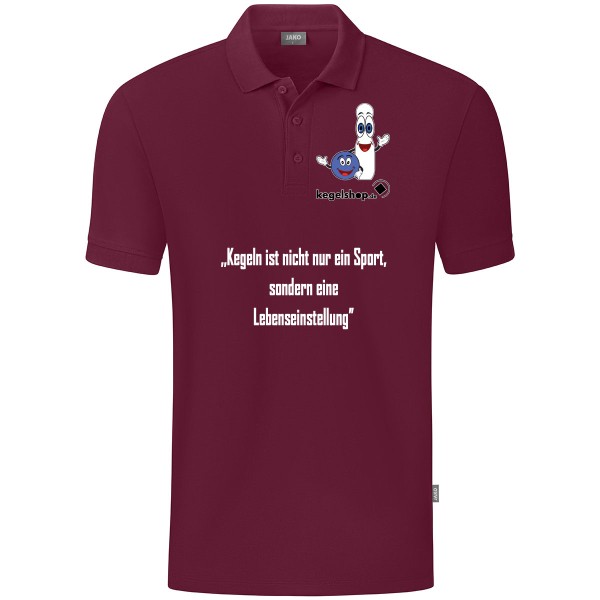 WKV Polo Organic maroon