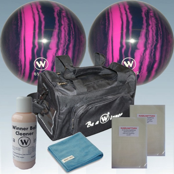 Winner Vollkugel-Set 140mm marmoriert