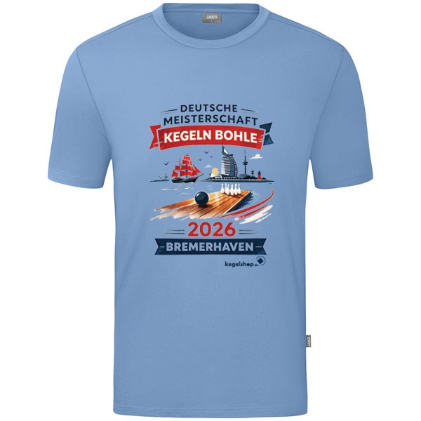 T-Shirt "DM 2026 Bremerhaven" eisblau