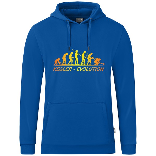 Kids Motiv-Kapuzensweat "Kegler-Evolution" gelb