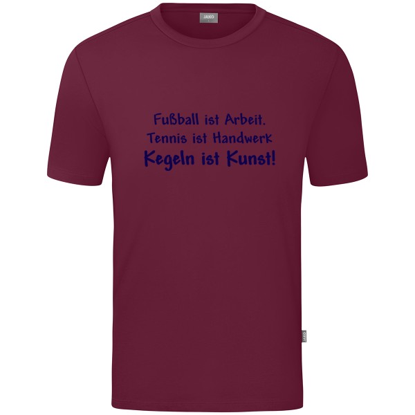 Kids Motiv-T-Shirt "Kegeln ist Kunst" marine