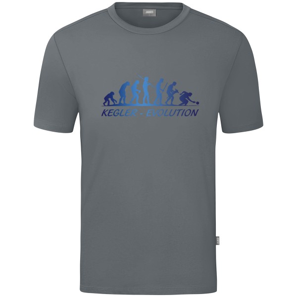 Kids Motiv-T-Shirt "Kegler-Evolution" blau