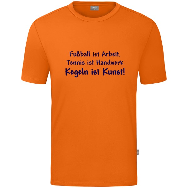 Kids Motiv-T-Shirt "Kegeln ist Kunst" marine