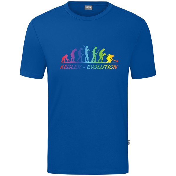 Motiv-T-Shirt "Kegler-Evolution" "Sonderedition" bunt