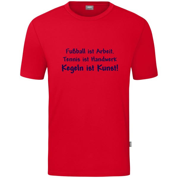 Kids Motiv-T-Shirt "Kegeln ist Kunst" marine