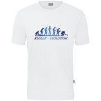 Kids Motiv-T-Shirt "Kegler-Evolution" blau