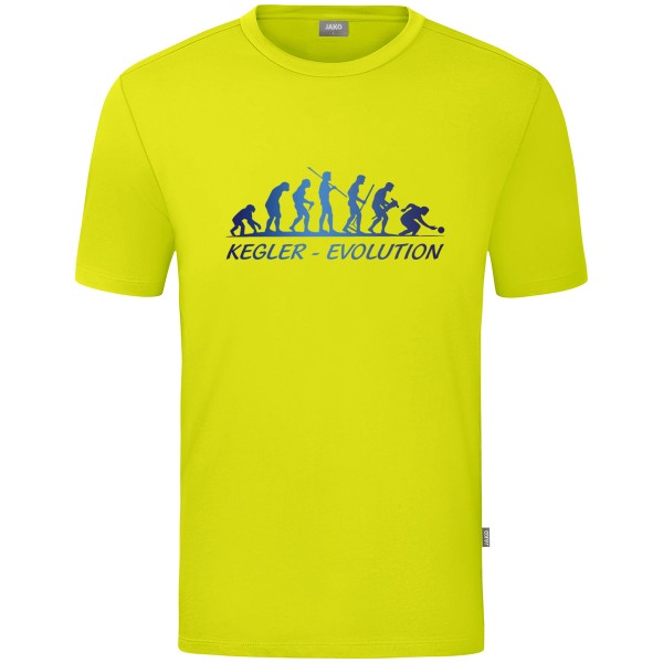 Kids Motiv-T-Shirt "Kegler-Evolution" blau