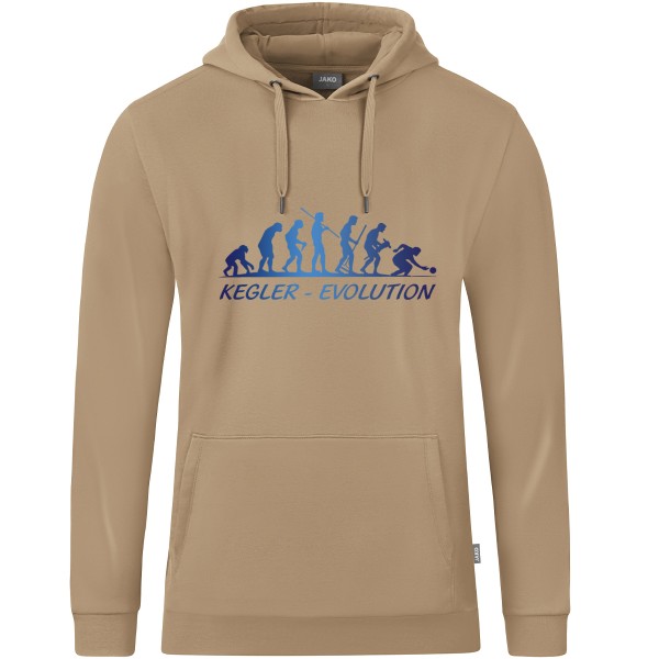 Kids Motiv-Kapuzensweat "Kegler-Evolution" blau