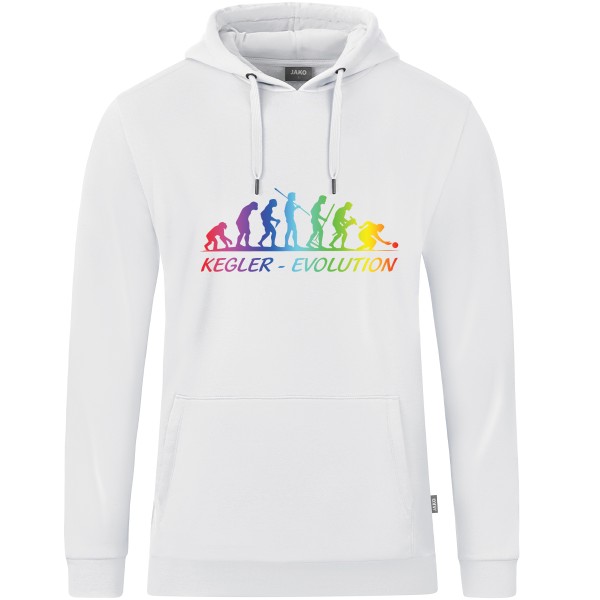 Kids Motiv-Kapuzensweat "Kegler-Evolution" "Sonderedition" bunt