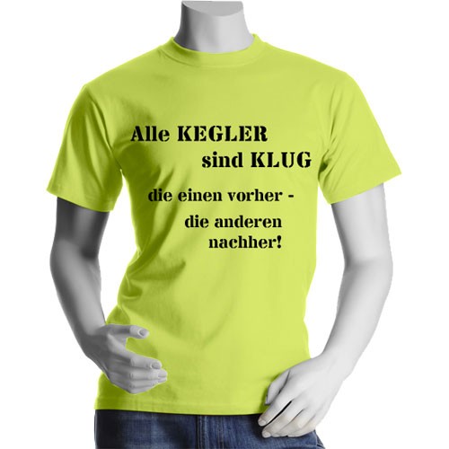 Fun-T-Shirt "Alle Kegler sind klug..." *Sonderpreis*
