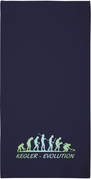 Motiv-Handtuch "Kegler-Evolution" (50x100cm) grün