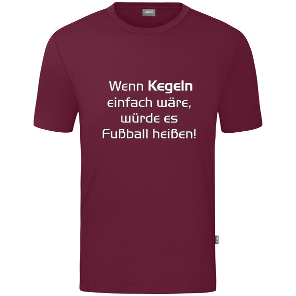 Kids Motiv-T-Shirt "Wenn Kegeln einfach wäre" weiß