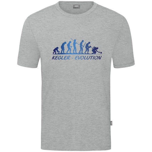 Kids Motiv-T-Shirt "Kegler-Evolution" blau
