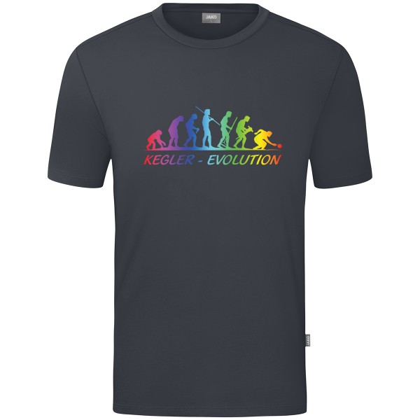 Kids Motiv-T-Shirt "Kegler-Evolution" *Sonderedition" bunt