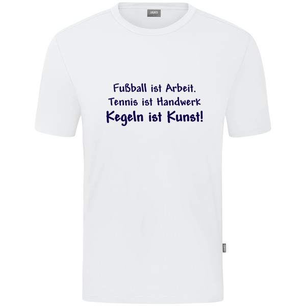 Kids Motiv-T-Shirt "Kegeln ist Kunst" marine
