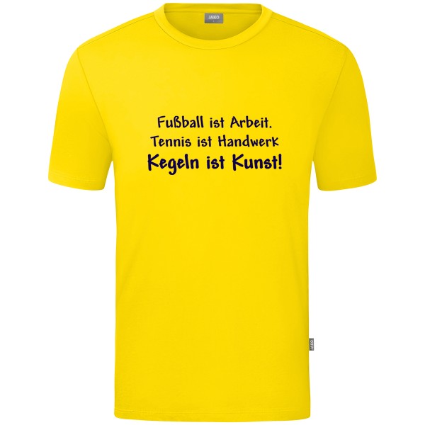 Motiv-T-Shirt "Kegeln ist Kunst" marine