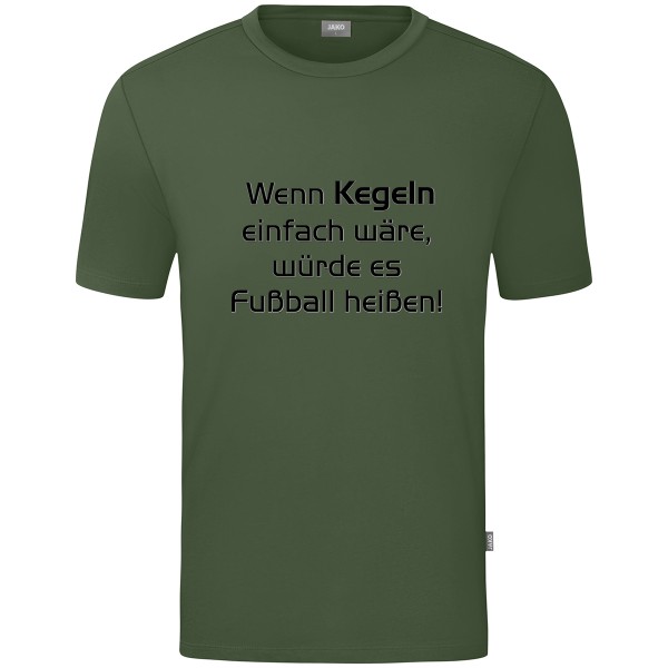Kids Motiv-T-Shirt "Wenn Kegeln einfach wäre" schwarz